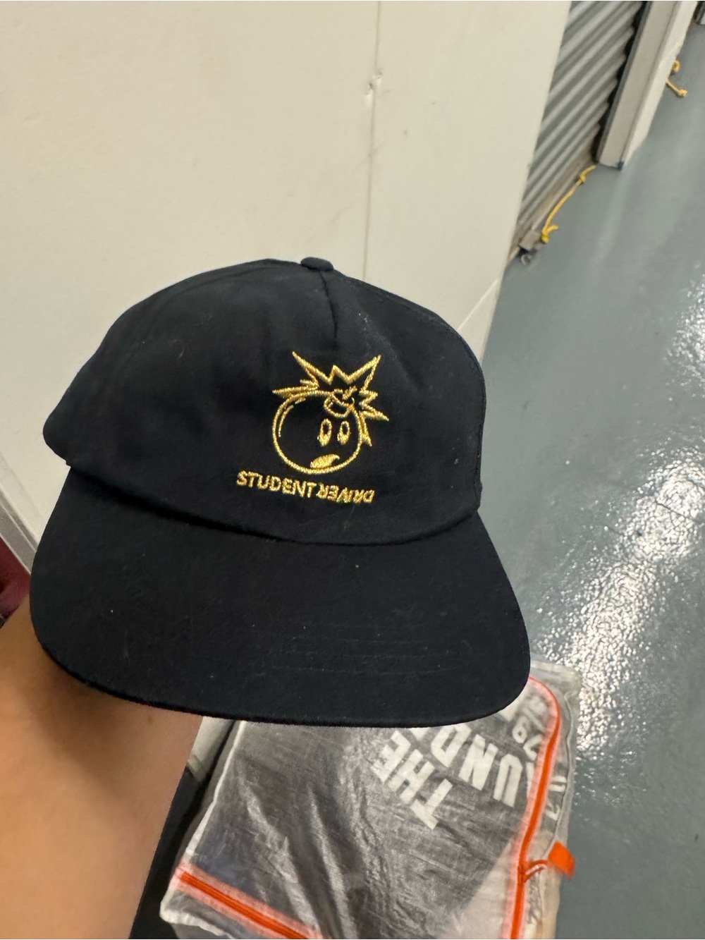 The Hundreds Black Hat with Gold Embroidered Logo